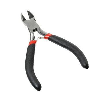 

DoreenBeads Stainless Steel Diagonal Cutting Pliers Black Jewelry Multifunctional Making Hand Tools 11cm(4 3/8"),1 Piece