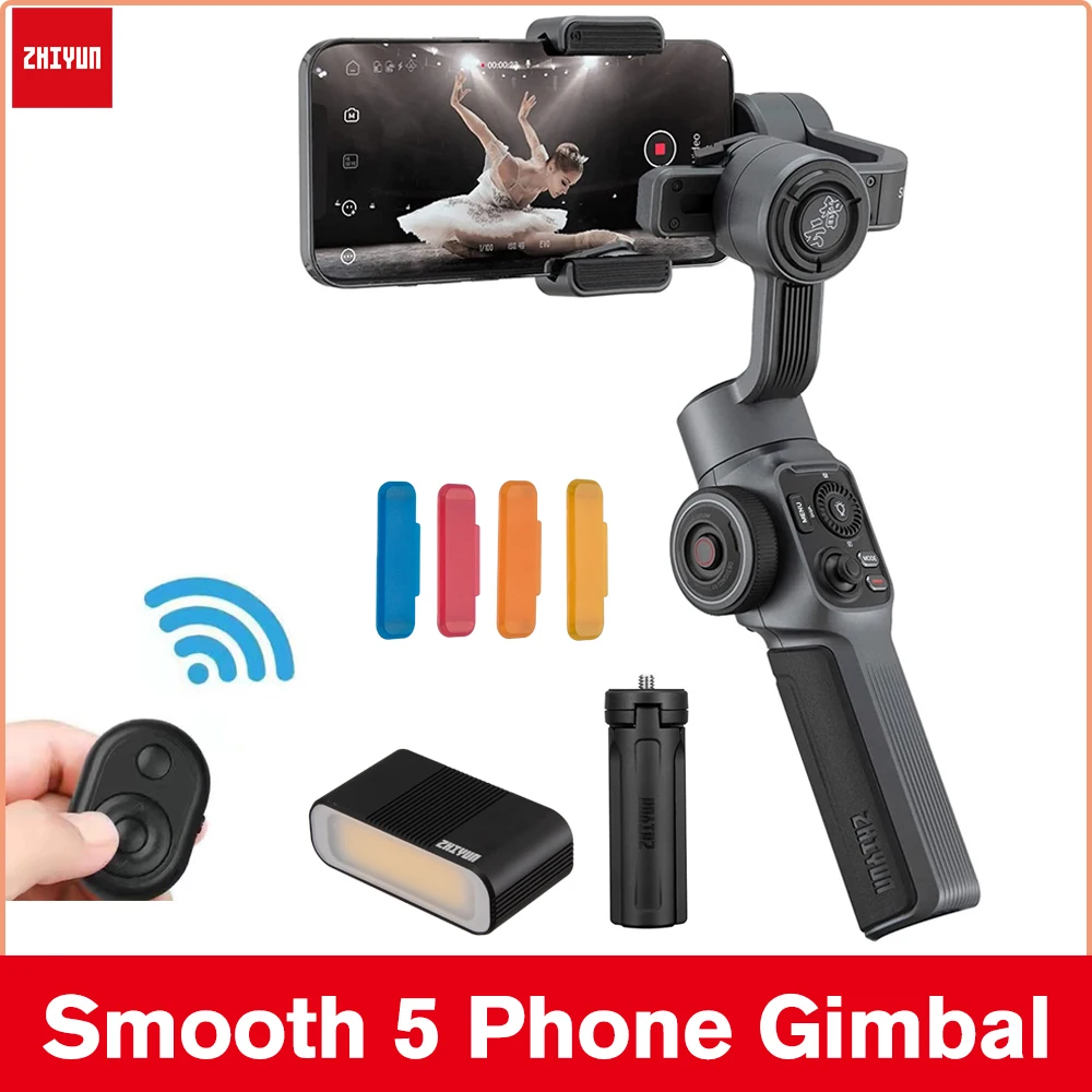 ZHIYUN Smooth 5 3-осевые ручные стабилизаторы для смартфонов