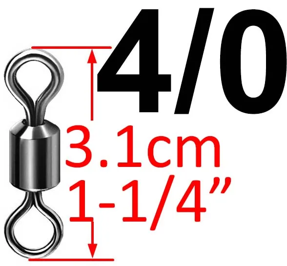 500 шт. рыболовный баррель из нержавеющей стали, поворотное твердое кольцо, размеры, Поворотный соединитель, аксессуары для рыбалки