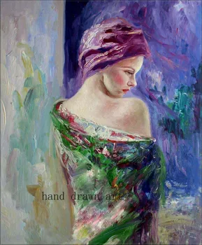 

Professional hand-painted oil painting realistic art on canvas: lovely woman's body. Accept custom oil painting