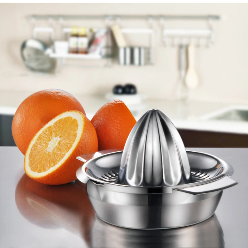 Portable lemon orange manual fruit juicer 304 stainless steel kitchen
