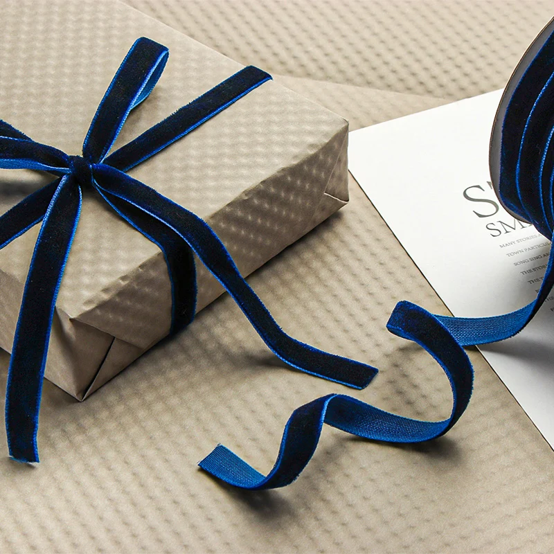 Velvet Ribbon Wedding Party Decoration Handmade Ribbon Gift Wrapping Hair Bowknot DIY Christmas 1cm Width 50Yards/roll ribbon decoration,ribbon supplies,christmas ribbon,velvet ribbon,wrapping ribbon