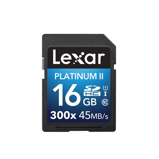 Lexar камера; sd-карта Platinum II 300x SDHC 16 Гб UHS-I/U1 до 45 МБ/с. читать флэш-память для видео высокой четкости, Прямая поставка - Емкость: SD-300X 16GB