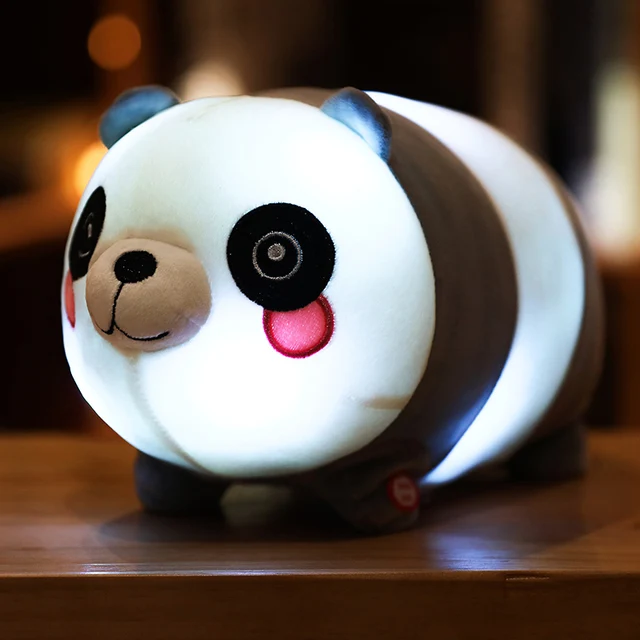 LED Glowing Panda Plush Toy Colorful Light Stuffed Aniamls Luminous Dog Polar Bear Pillow Dolls for Children
