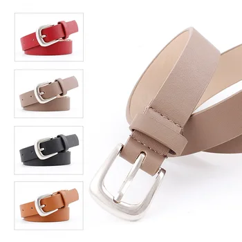

New ladies pin buckle belt hot selling women's fashion wild belt belt dress windbreaker decorative pin buckle jeans belt belt