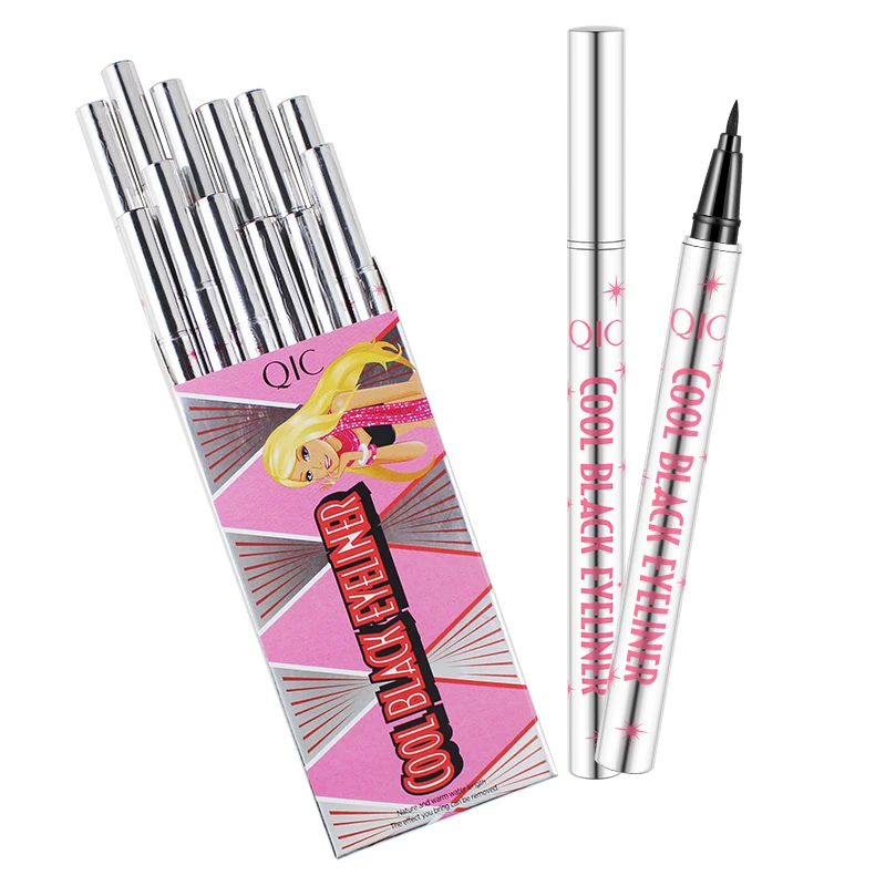12pcs/set QIC Brand makeup liquid eyeliner quick dry slim eye liner waterproof long lasting 4D black eyeliner pen Q609 12pcs/set QIC Brand makeup liquid eyeliner quick dry slim eye liner waterproof long lasting 4D black eyeliner pen Q609