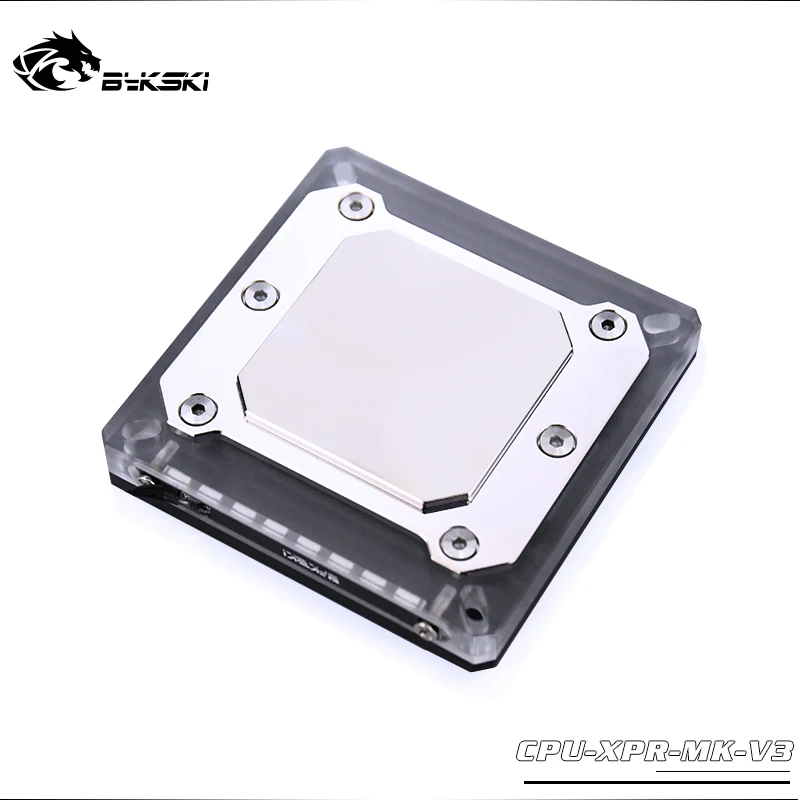 Bykski CPU XPR MK V3 для Intel Lga115x/2011/2066 водяные блоки RBW система освещения микроводный блок