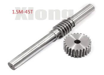 

Outer diameter:72mm 1.5M-45Teeths Inner Hole:12mm Reducer Worm Gear Worm Large Transmission Ratio 45# Steel Turbine Worm