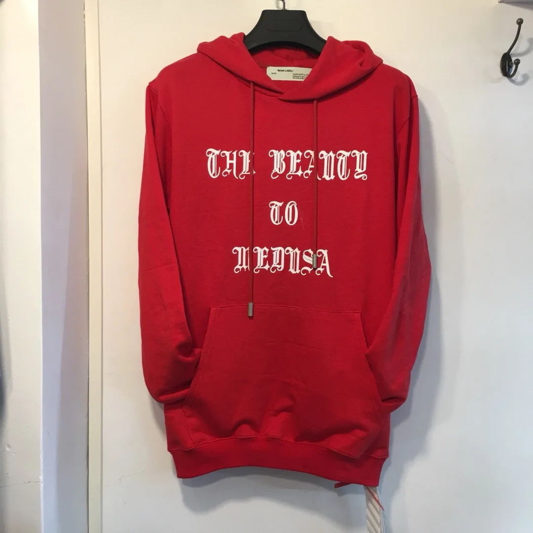 

18 Autumn New Style Front And Back Printed High Quality Hooded Pullover Men And Women Pure Cotton Hoodie Couples Coat Fashion