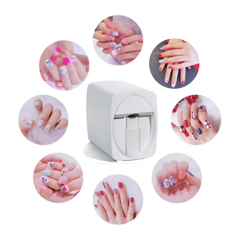 Smart Nail Painting Machine Household Automatic Nail Art Machine Printing 3D Nail Printer Inkjet Printer Mini