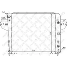 Радиатор системы охлаждения Jeep Cherokee 3.7 01 STELLOX 10-2562
