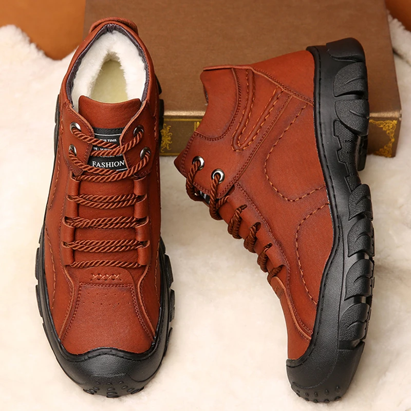 FONIRRA, зимние мужские ботинки, высокое качество, супер теплая Высокая обувь, мужские зимние ботинки с шерстью, мужские ботинки на меху в Военном Стиле, черные, красные, 368