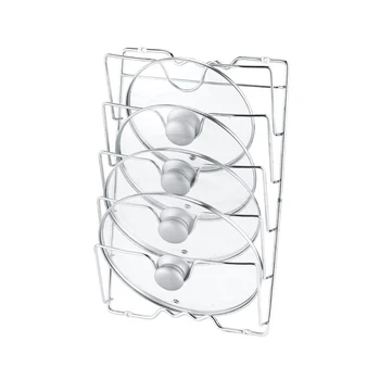 

Kitchen Wall Hanging Pot Cover Rack Five-Layer Pot Lid Storage Rack Metal rust-free Multifunctional Rack Pot Lid Storage Rack