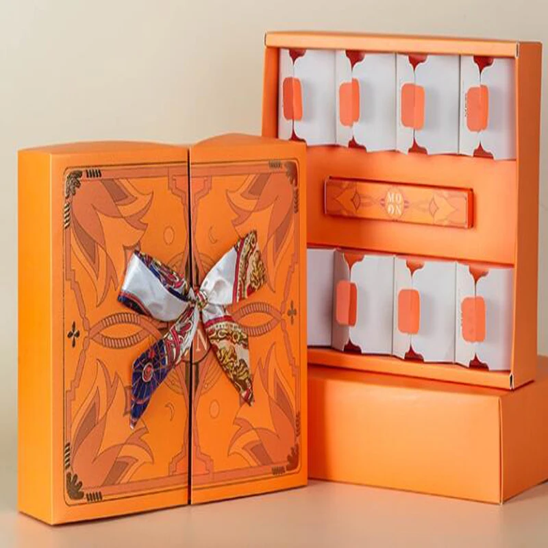 Fashion High Grade Large Orange Portable Bronzing Gift Box Party Wedding  Cake Candy Flower Jewelry Packaging Decorative Gift Box - AliExpress