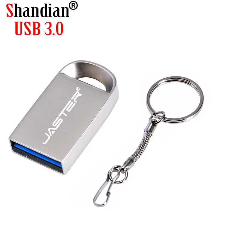 SHANDIAN-unidad Flash USB 3,0 Mini USB metálico, 4GB, 16GB, 32G, 64GB, lápiz de memoria usb a prueba de agua, alta velocidad, logotipo del cliente