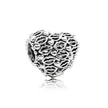 

100% 925 Sterling Silver 1:1 796564 Love & Kisses Charm Bracelet Original Women Jewelry Free Shipping