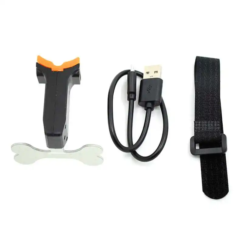 

WasaFire Red COB LED Bicycle Rear Light USB Bike Taillight Rechargeable 5 Modes Bone Shape Rear Back Lamp Cycling Night Riding