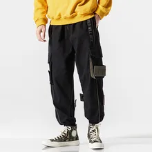 Feitong брюки карго мужская повседневная одежда плюшевые утолщенные комбинезоны модные теплые брюки большого размера мужские брюки