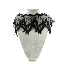 Вышивка шеи воротник diy Ложные воротнички Водорастворимая москитная сетка Женская бутоньерка трехмерные кружевные аксессуары