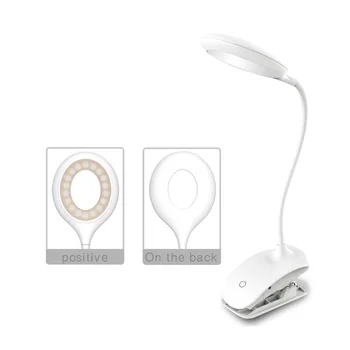 

Table Lamp LED Touch Switch Study Lamps Clip Reading Light Battery Rechargeable Rotatable Dimmable Eye Protection Night Lights