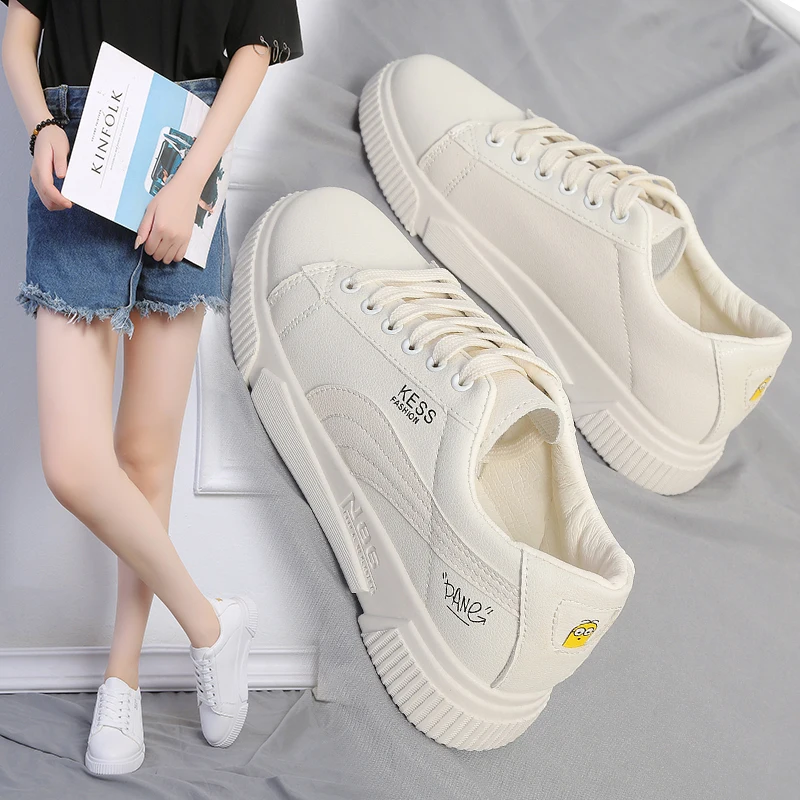 

New fashionable soft lace leather, casual small white shoes, casual shoes, girl students'sandals and women's shoes