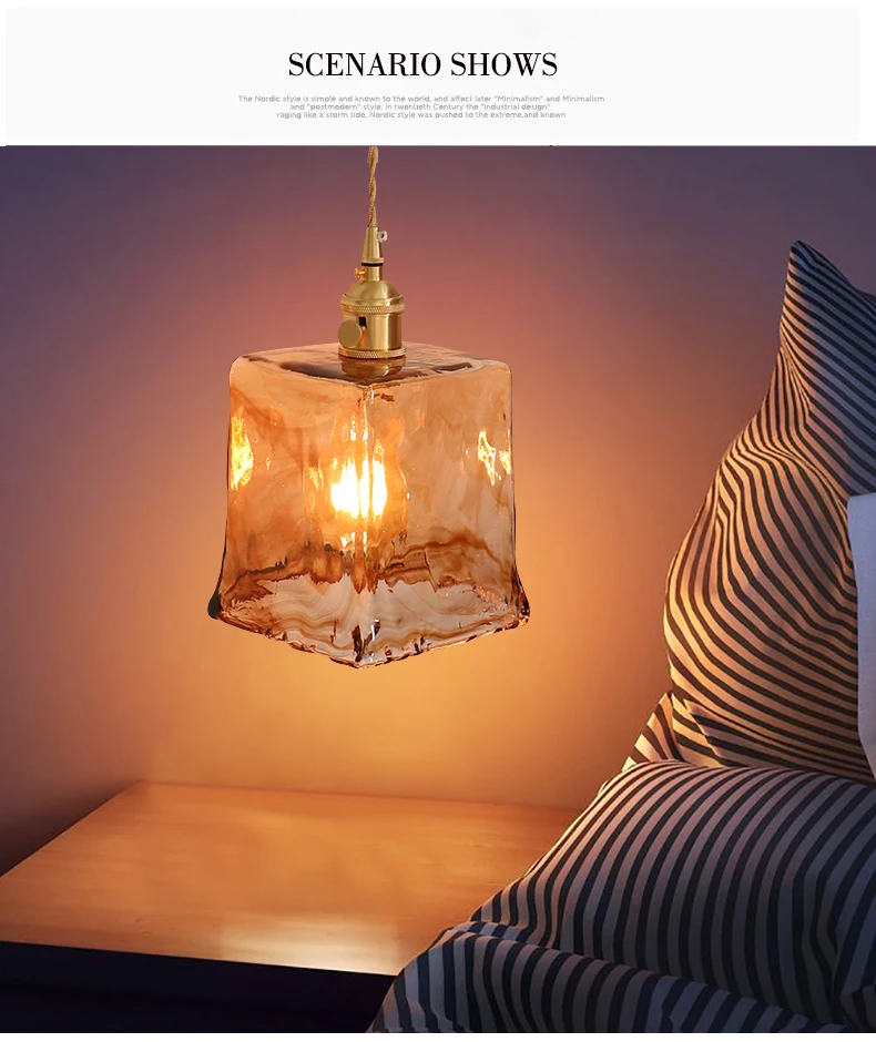 wall lamps Brass glass wall lamp Nordic retro homestay bar restaurant bedside mini wall lamp creative personality coffee shop bedroom lamp wireless wall lights