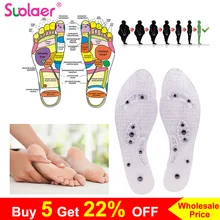 Массажные стельки для ног Магнитная терапевтическая стелька прозрачные акупрессуры стельки для похудения антицеллюлитные жировые ожоги Детокс тонкий патч