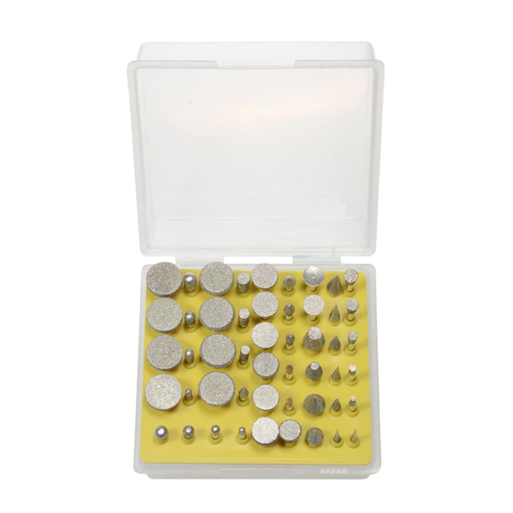 

50pcs 1/8-Inch Diamond Grinding Cutting Head Drill Metal Carving Polishing Tool Sets Electric Grinding Accessories