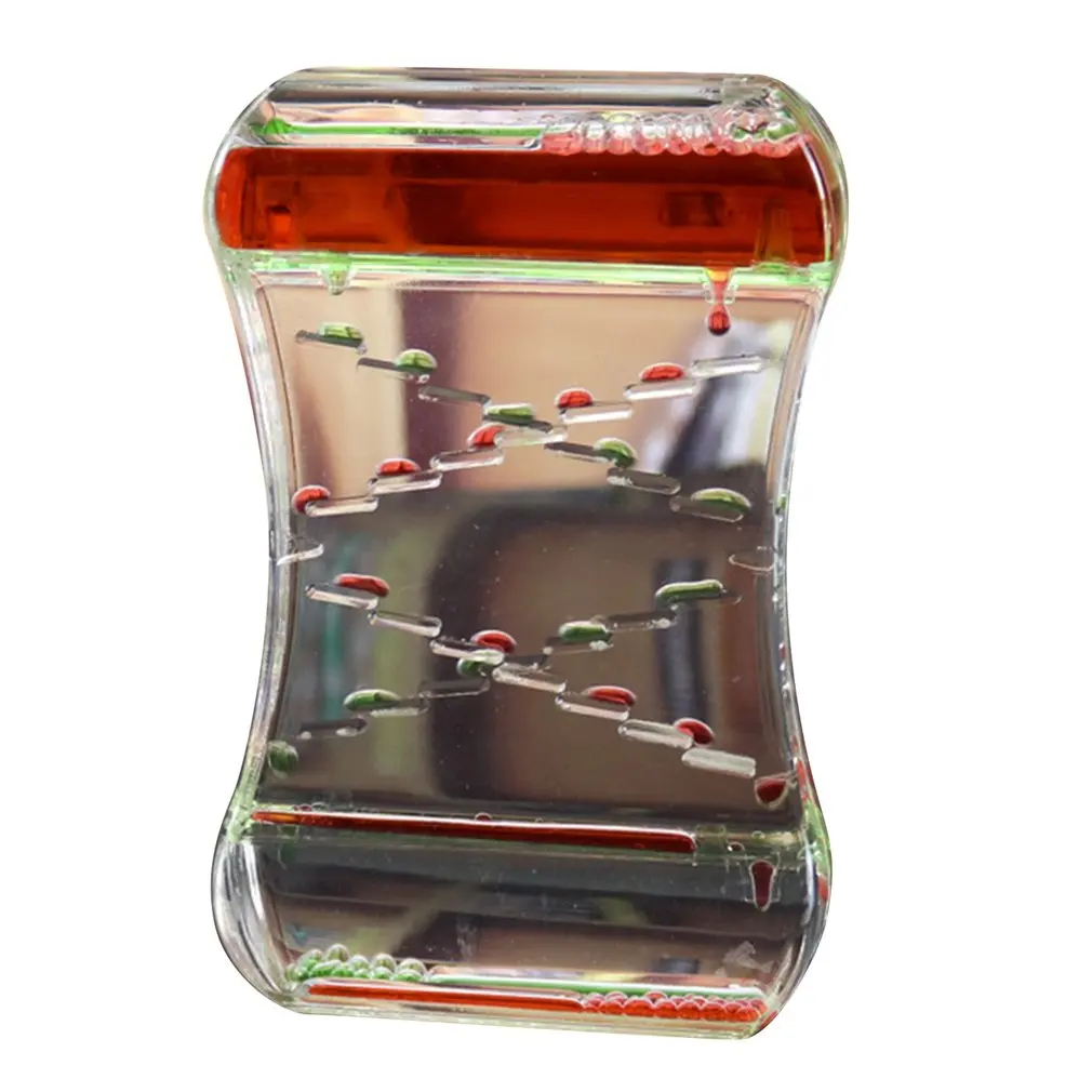 Жидкое движение Bubbler таймер сенсорная игрушка для расслабления жидкое движение таймер песочные часы плавающий цвет зигзаг движение Bubbler