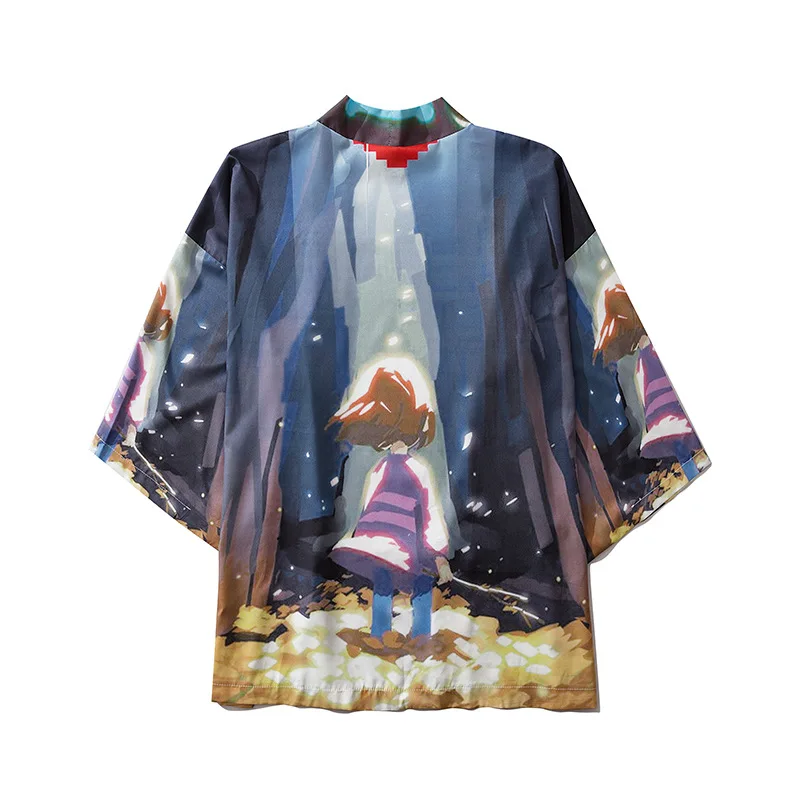 

2020 Japanese Harajuku Kimono Women Girl Kawaii Cardigan Summer Spring Yukata Asian Clothes Cosplay Costume Loose Teens Shirt