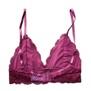 

Women Lace Bra Wire Vest Bustier Sheer Top Seamless Transparent Cup Wireless Bras Lingerie Tops