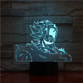 

3D Led Creative Atmospheres Desk Anime Dragon Ball Lamp Modelling Night Lights 7 Color Change Decored Children Bedside Lightings