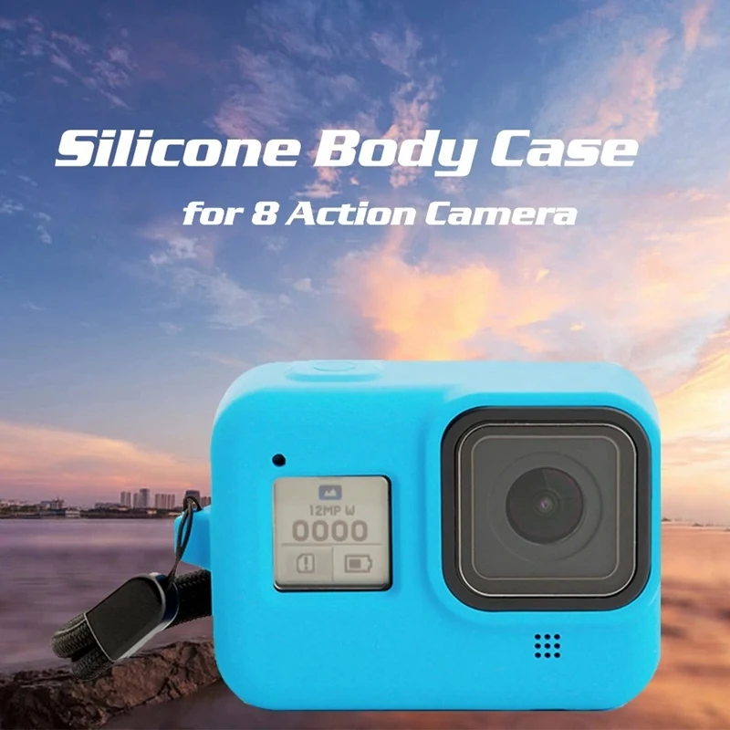Силиконовый чехол для корпуса Gopro Hero 8 защитный с полным покрытием силиконовый