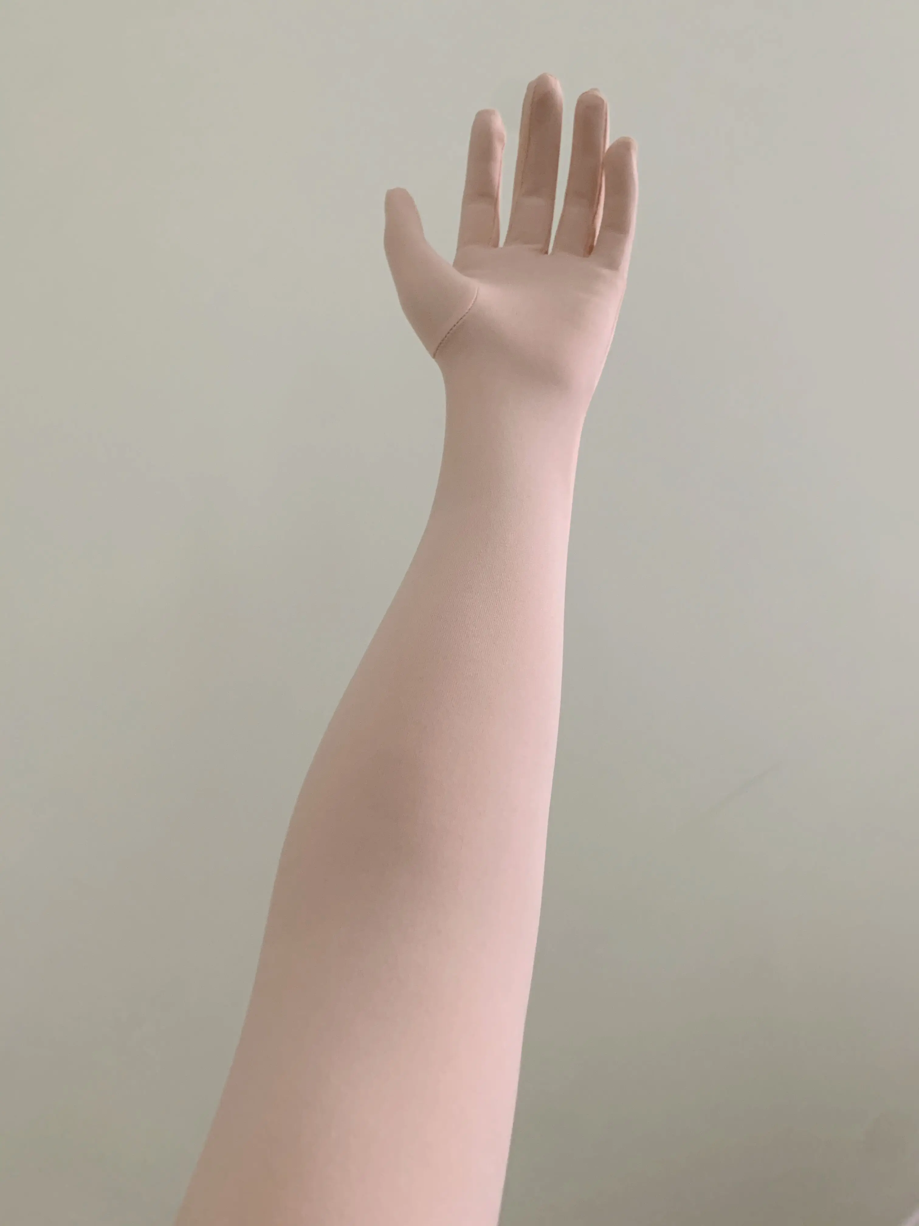 Women's None Shiny Flesh Spandex Long Gloves Fetish Men's Cosplay Kigurumi Gloves Crossdresser