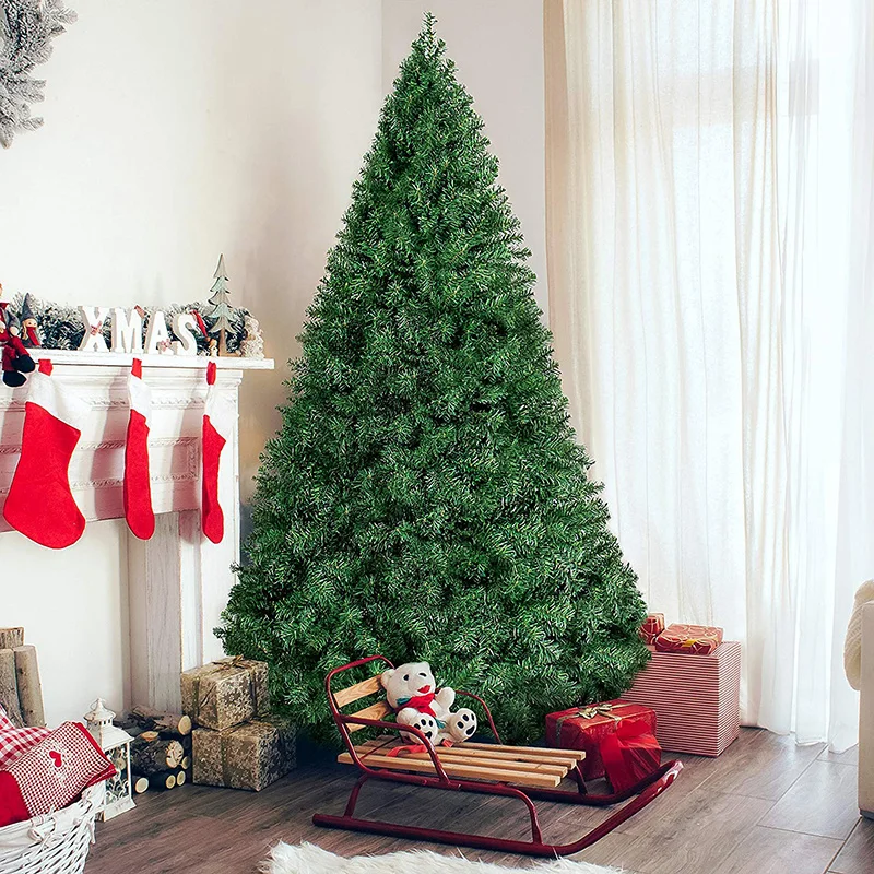 Рождественские елки 60 см 90 см 1,2 м 1,5 м 1,8 м 2,1 м маленькие большие искусственные елки рождественские украшения для дома в деревню год