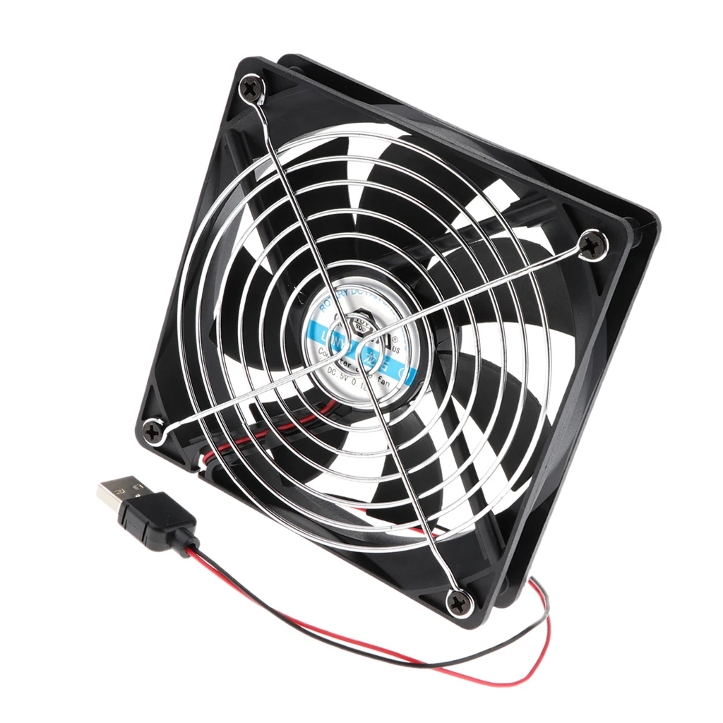 120x120mm Silent USB Fan Cooling Ventilator 5V for Playstaion/Xbox One/Mini PC/Router/DVR Radiator Fans