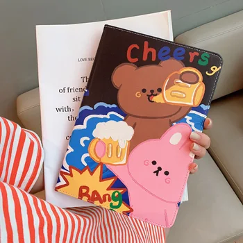 

Cute Cheers Animals Holiday Soft Tablet Protective Case For iPad Air 1 2 3 Mini 4 5 Pro 2017 2018 2019 2020 Cover