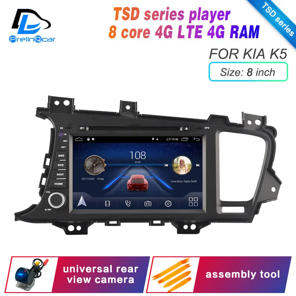 Android 9,0 DSP 4G Lte Мультимедиа gps DVD плеер для KIA K5 Optime-K5 подголовник монитор Радио Стерео навигационная система - Цвет: TSD 8 2015K5