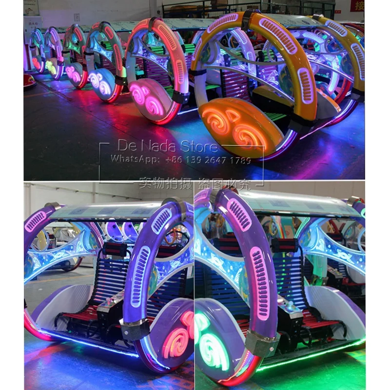 Factory Cheap Price Rotating Happy Le Bar Car Outdoor Fairground Amusement Park Adult Kids Coin Operated Arcade Game Machine