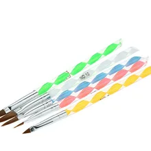 Маникюрные принадлежности,, Хрустальная ручка карандаш для маникюра, спиральная ручка, набор 5 набор кистей, очень ценное специальное предложение