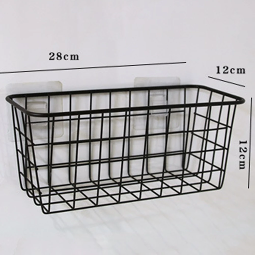 1 шт. японский стиль корзина для хранения Настенный Органайзер для кухни ванной комнаты(черный
