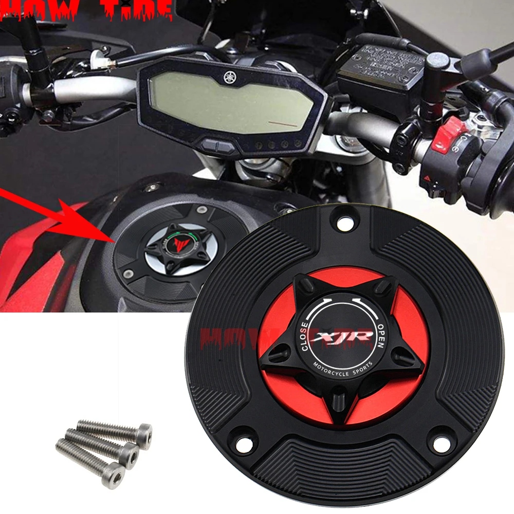 CNC алюминиевый сплав без ключа аксессуары для мотоциклов YAMAHA XJR1200 крышка бензобака 1994-1997/XJR1300 1998-2010