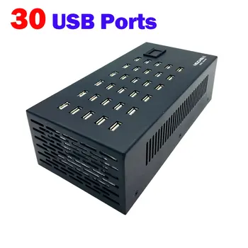 

30 Ports 300W USB Multi USB Group Charging Wall Charger Dock Adapter USB Charging Station for Hotel School workshop Hospital
