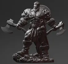 

1/24 75mm 1/18 100mm Resin Model Kits Orc Warrior Figure Unpainted No Color RW-018