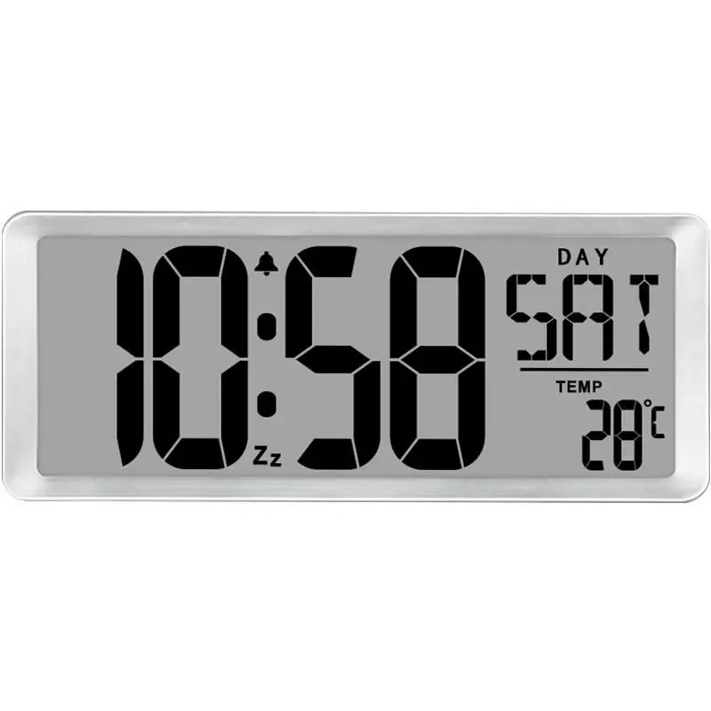 LED Digital Wall Clock Large Number Time Display Alarm Clock with Date Temperature Table Desk Watch Electronic Clocks Home Decor 