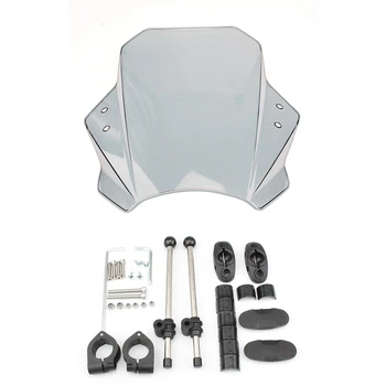 

for KAWASAKI SUZUKI YAMAHA HONDA BMW Universal Motorcycle Windscreen Windshield Covers Screen Smoke Lens Motorbikes Deflector