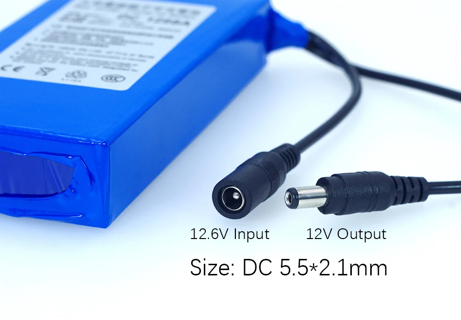 VariCore Universal rechargeable 12V / 11.1V Li-ion battery, capacity 20000mAh 15000mAh 9800mAh 8000mAh 4800mAh, 12.6V battery