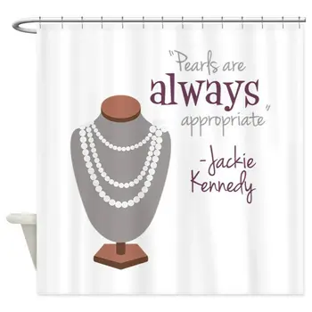 

Custom Unique Pearls Are Always Appropriate Shower Curtain