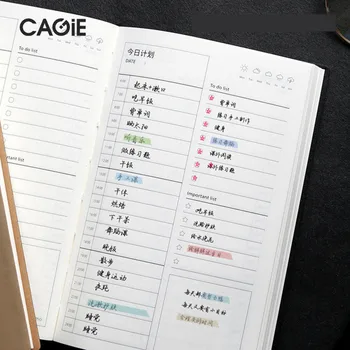 

2020 Daily Weekly Monthly Notebook Planner PU A5 Notebook Time Memo Planning Organizer Agenda School schedule Supplies