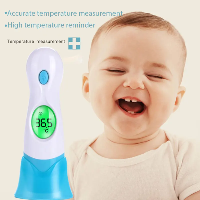 Детский термометр с мягкой головкой, термометр для здоровья взрослых, цифровой термометр, безопасный Детский семейный безопасный милый термометр для температуры